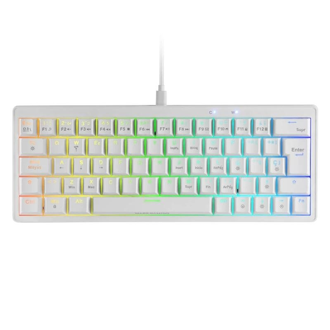 MARS GAMING TECLADO MECÁNICO RGB COMPACTO 60% 1
