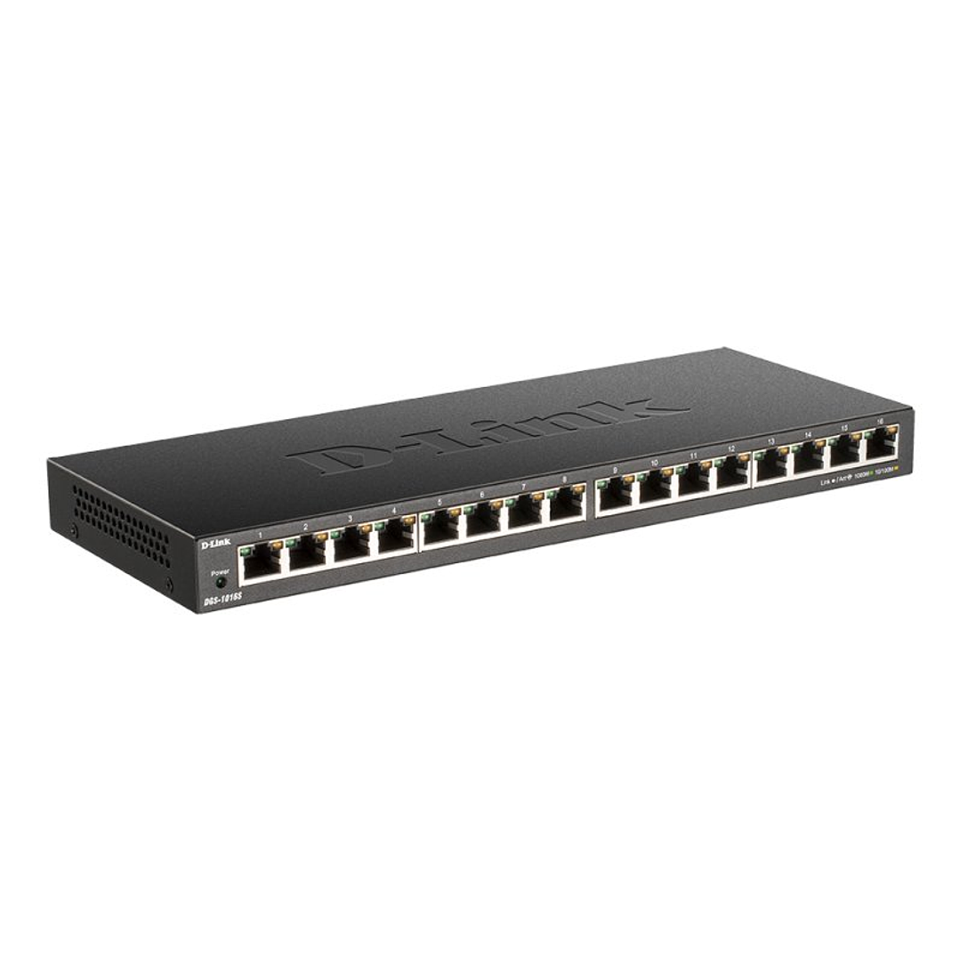D-Link DGS-1016S/E Switch 16x10/100/1000Mbps GbE 2