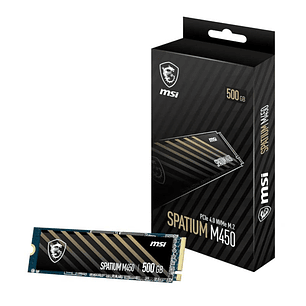 MSI SSD Spatium M450 500Gb PCIe 4.0 NVMe 3600 Mb-s