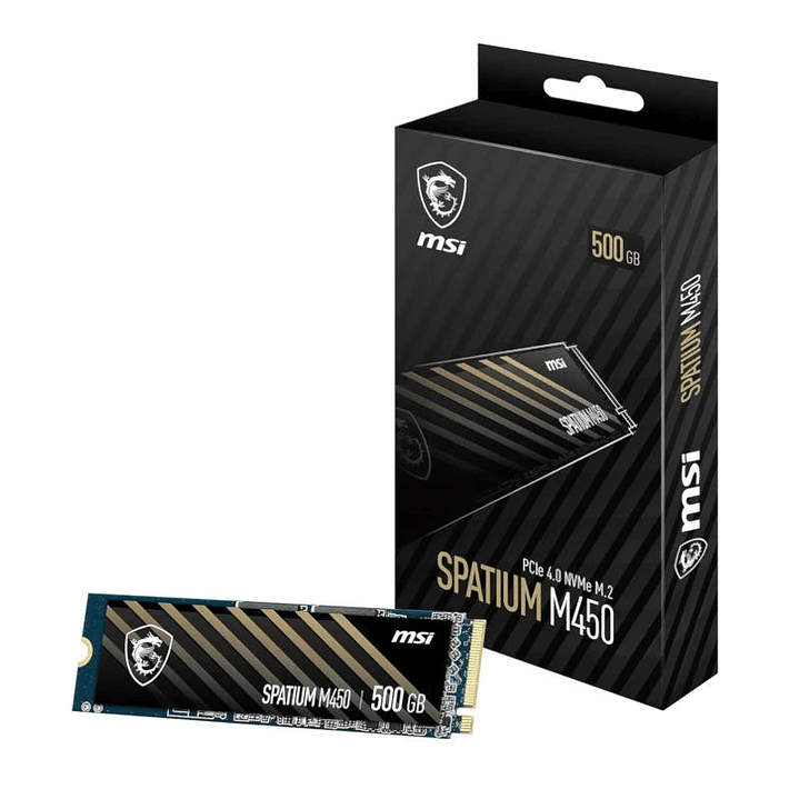 MSI SSD Spatium M450 500Gb PCIe 4.0 NVMe 3600 Mb-s 1