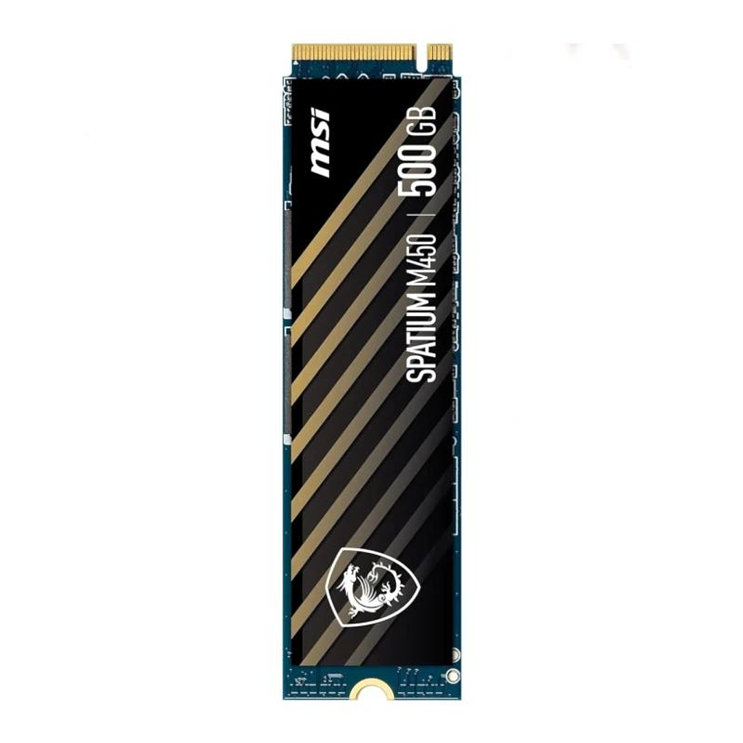 MSI SSD Spatium M450 500Gb PCIe 4.0 NVMe 3600 Mb-s 2