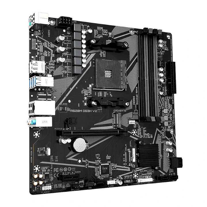 Gigabyte Placa Base A520M DS3H V2  mATX AM4 3