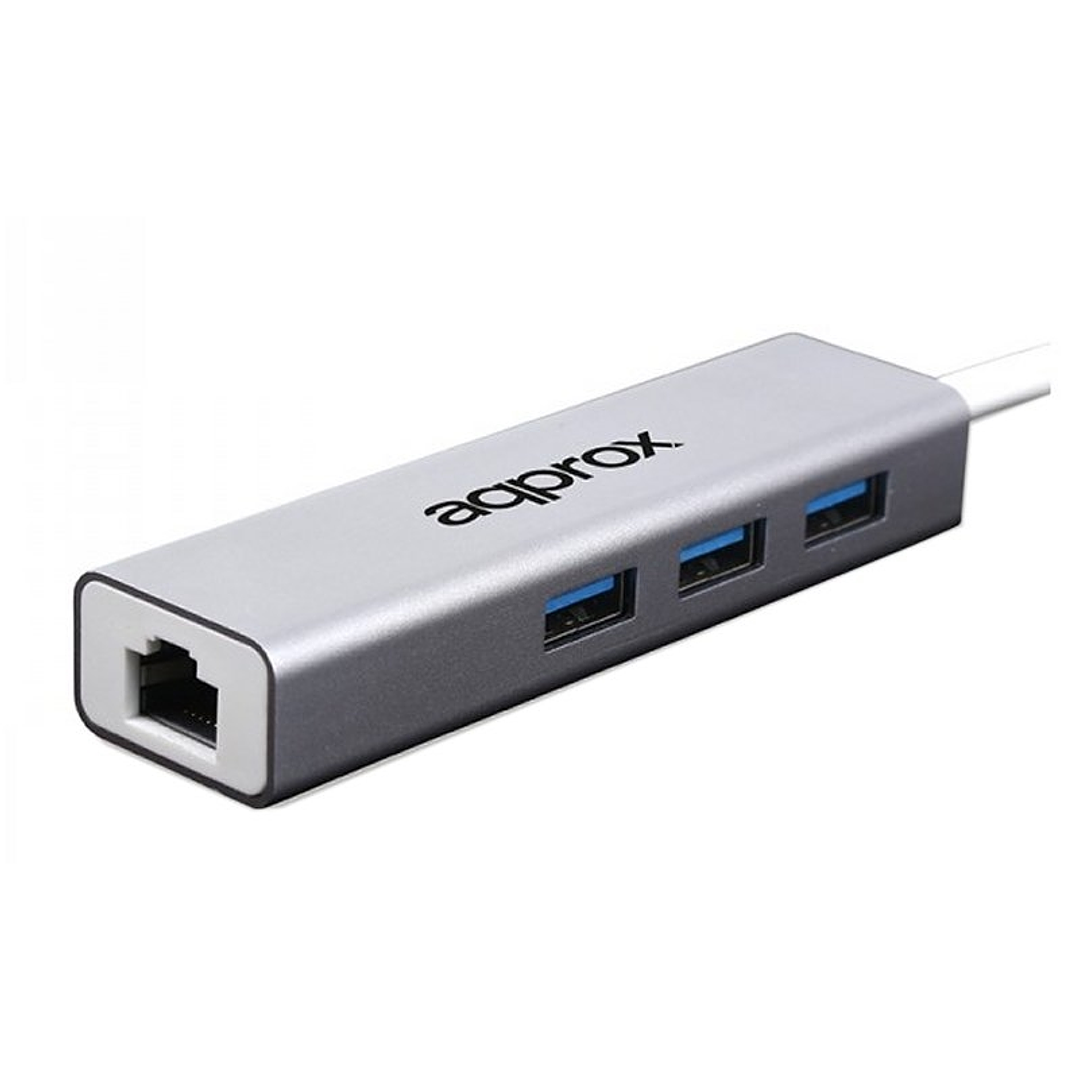 approx APPC07GHUB Adaptador USB 3.0 Gigabit + HUB 1