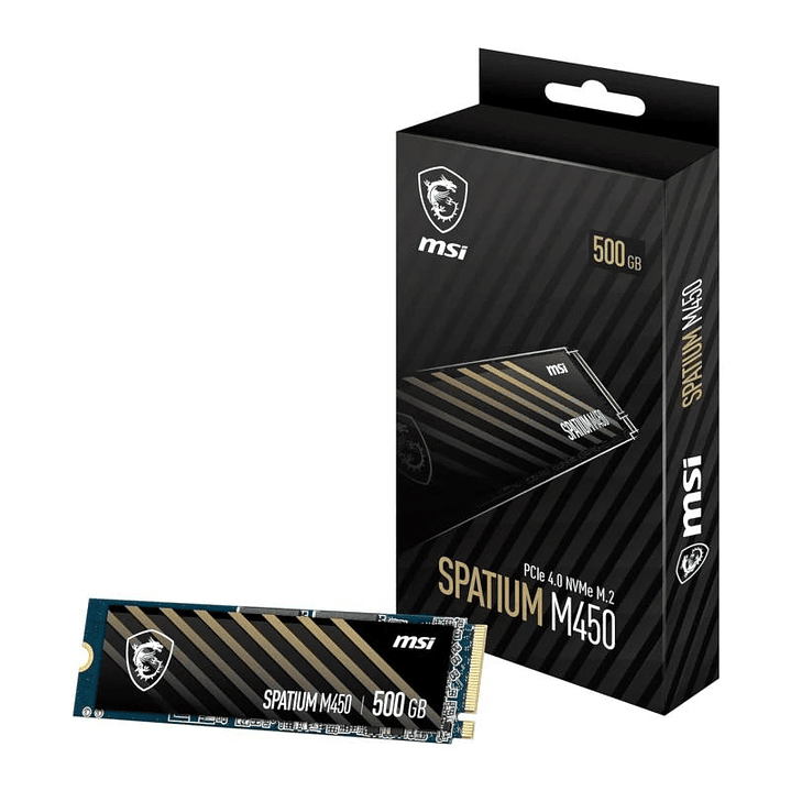 MSI SSD Spatium M450 500Gb PCIe 4.0 NVMe 3000 Mb-s 1