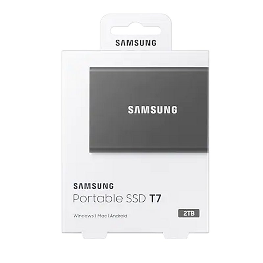 Samsung T7 SSD Externo 2TB NVMe USB 3.2  Gris 4