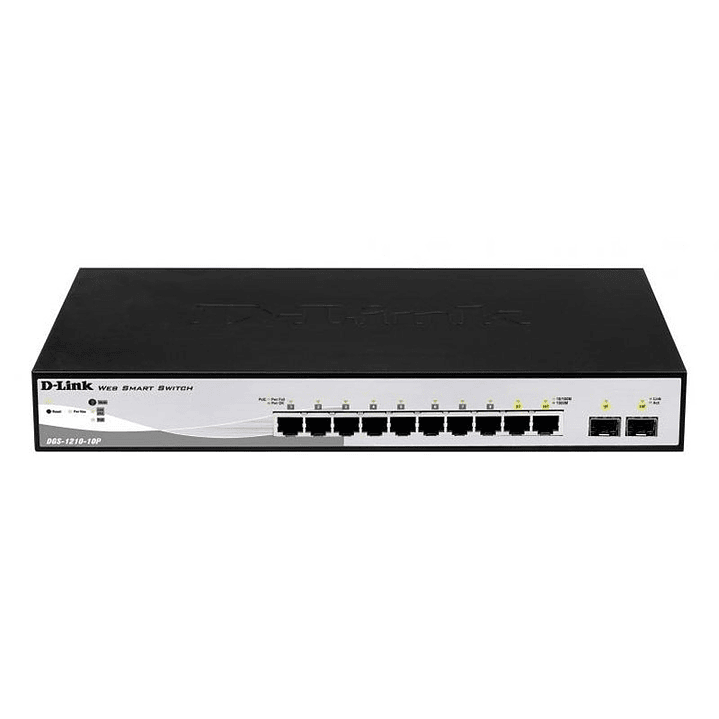 D-Link DGS-1210-10P/E Switch 8xGB PoE 2xSFP 1