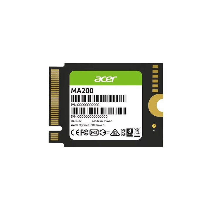 ACER SSD MA200 512Gb NVMe PCIe 4x4 M.2 2230 2
