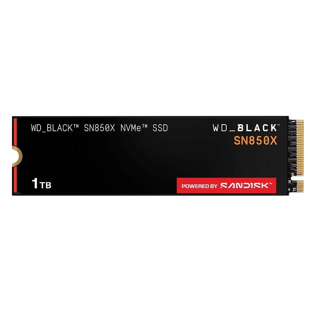 WD Black SN850X WDS100T2X0E SSD 1TB PCIe Gen4 NVMe 1