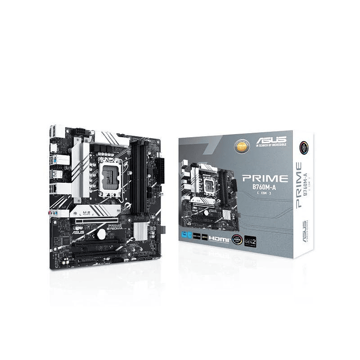 ASUS Placa Base PRIME B760M-A-CSM DDR4 mATX 1700 1