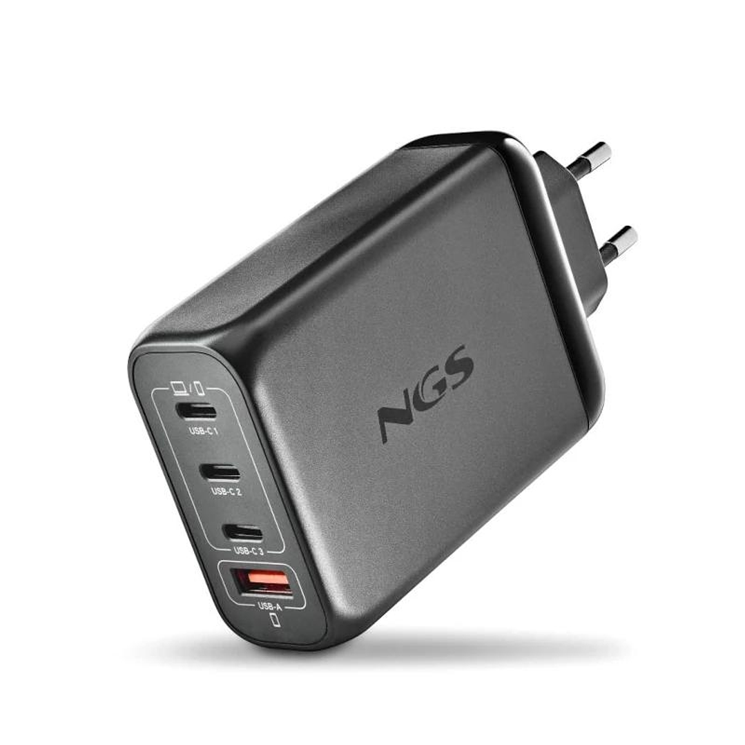 NGS CARGADOR ULTRARAPIDO140W 4 PUERTOS 3USB-C 1 US 1