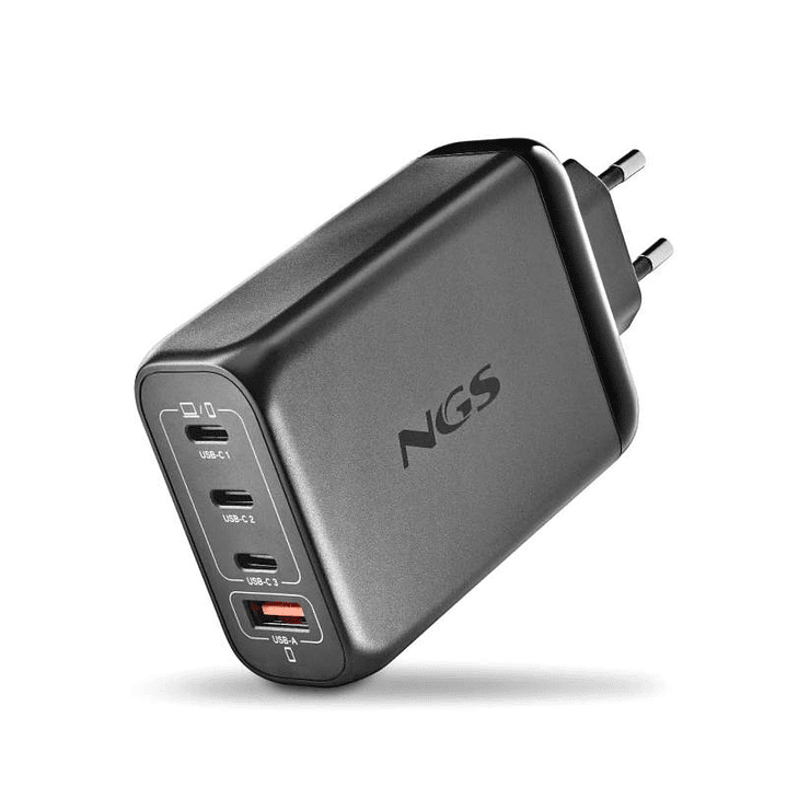 NGS CARGADOR ULTRARAPIDO140W 4 PUERTOS 3USB-C 1 US 1