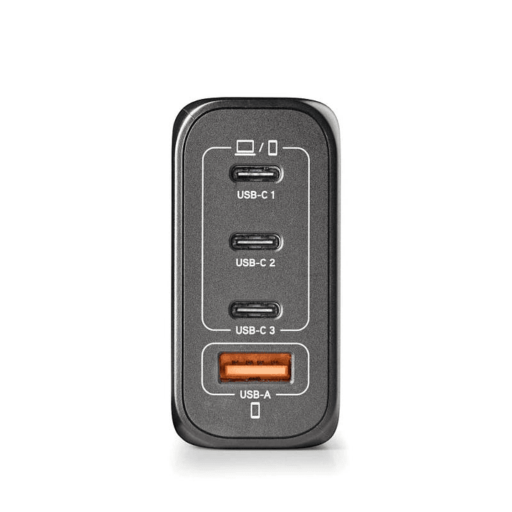 NGS CARGADOR ULTRARAPIDO140W 4 PUERTOS 3USB-C 1 US 2