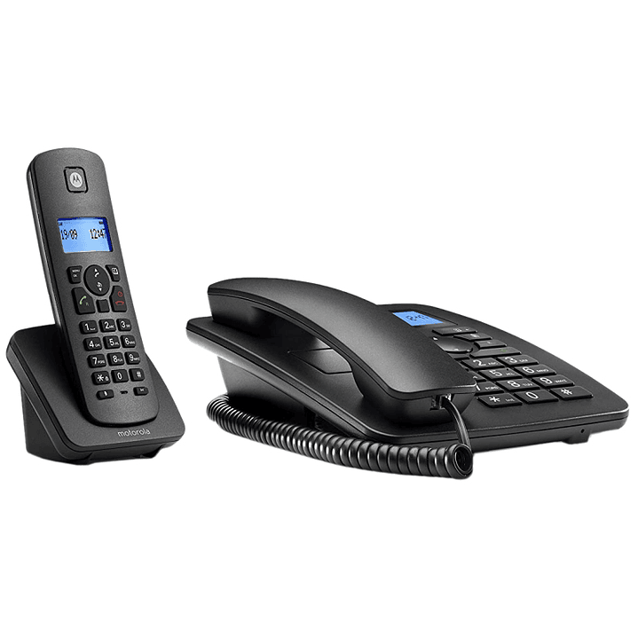 MOTOROLA C4201 Telefono Combo Fijo + DECT Negro 2