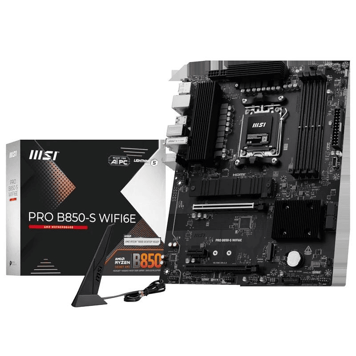 MSI Placa Base PRO B850-S WIFI6E DDR5 ATX AM5 1