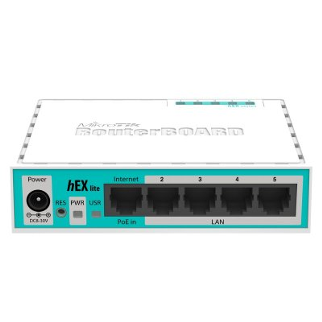 MikroTik RB750r2 hEX lite Router 5x10/100 L4 2
