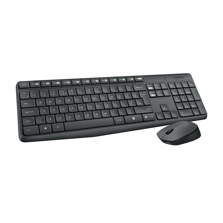 Logitech MK235 Teclado y ratón Inalámbrico Gris 1