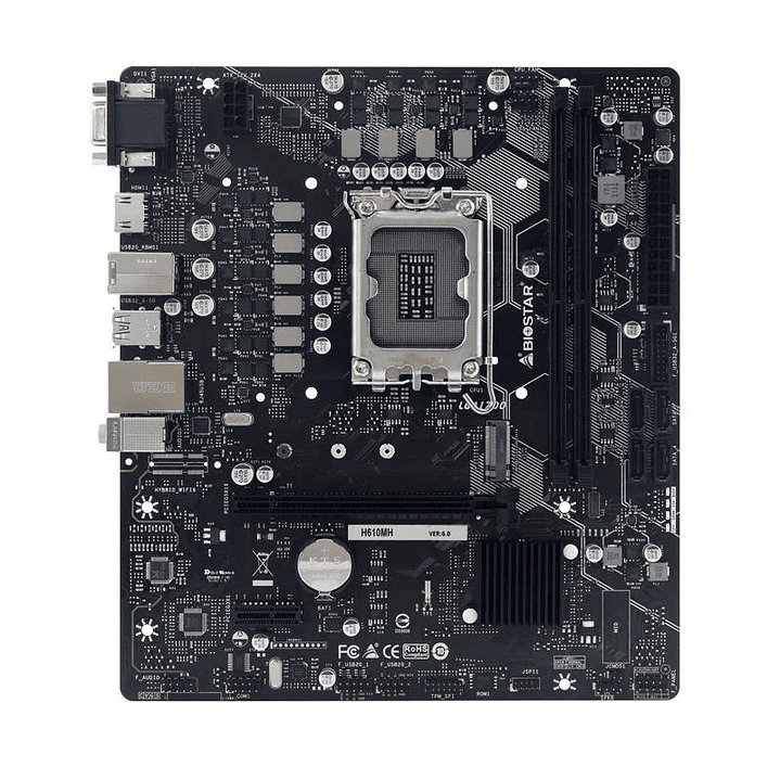 Biostar Placa Base H610MH D5 mATX LGA1700 4