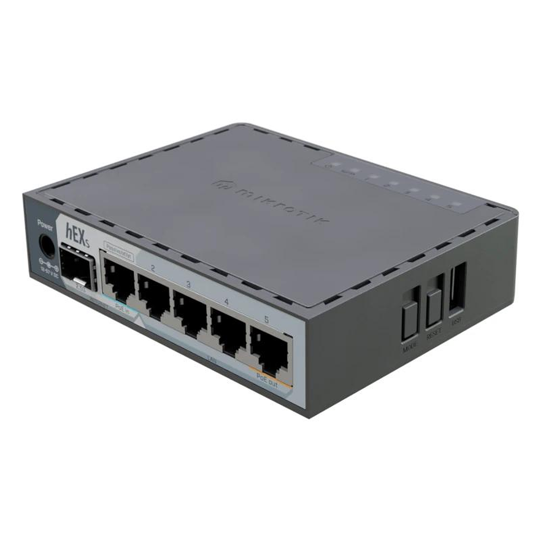 Mikrotik E60iUGS hEX Router 5xGbE PoE-I/O 1x2.5SFP 2