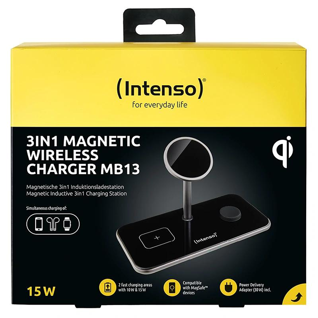Intenso | Cargador inalámbrico MB13 3en1 4