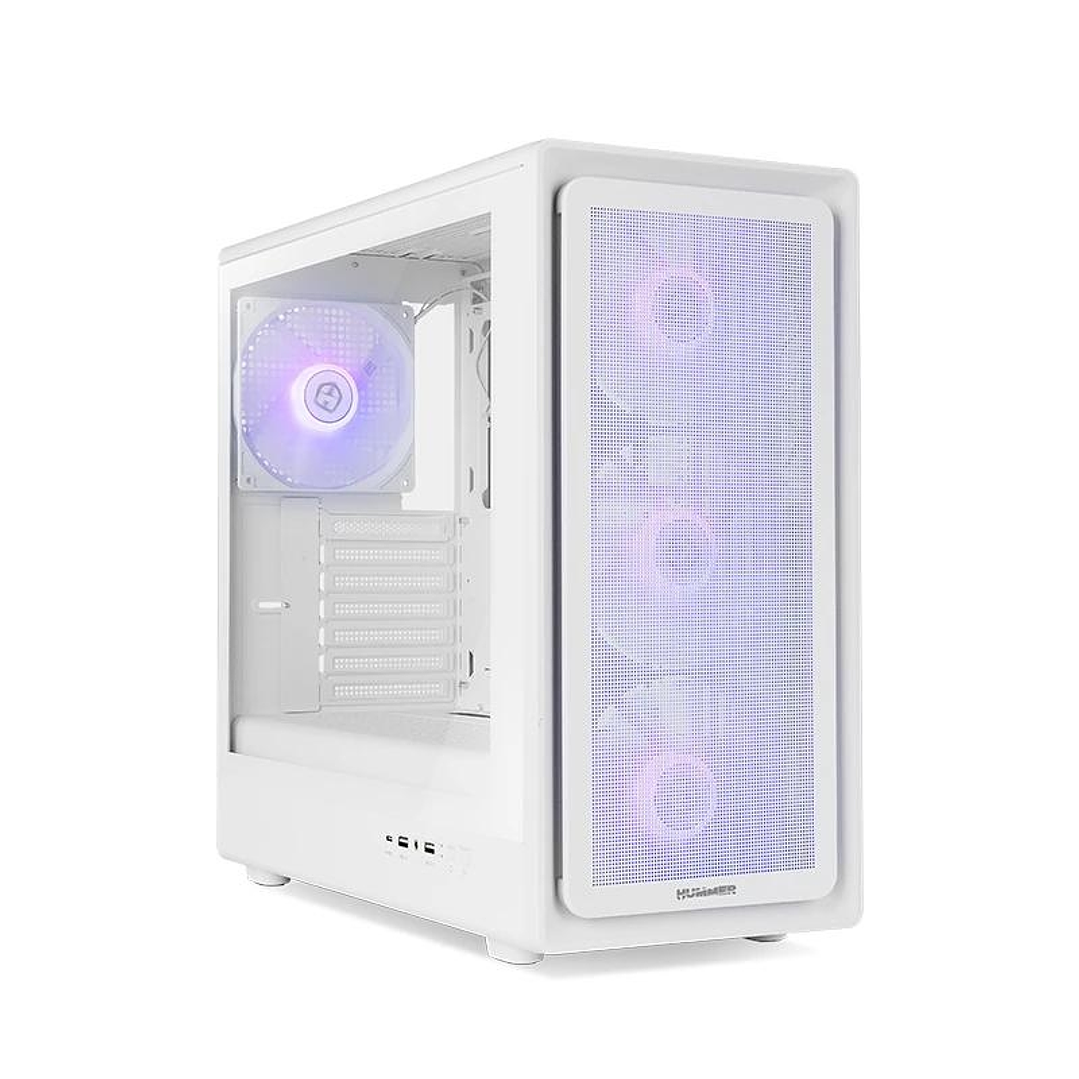 NOX Semitorre Hummer AERO Hyperflow ARGB Blanco 1