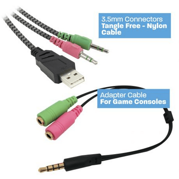 Ewent Auricular PL3321 iluminación LED RGB 3