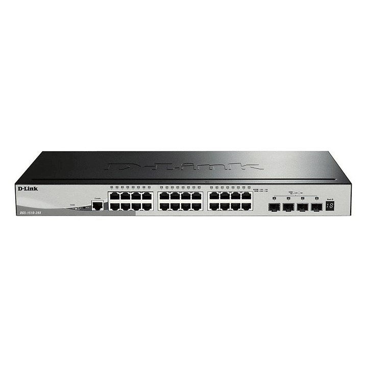D-Link DGS-1510-28X/E Switch L2 24xGB 4x10Gb SFP+ 1