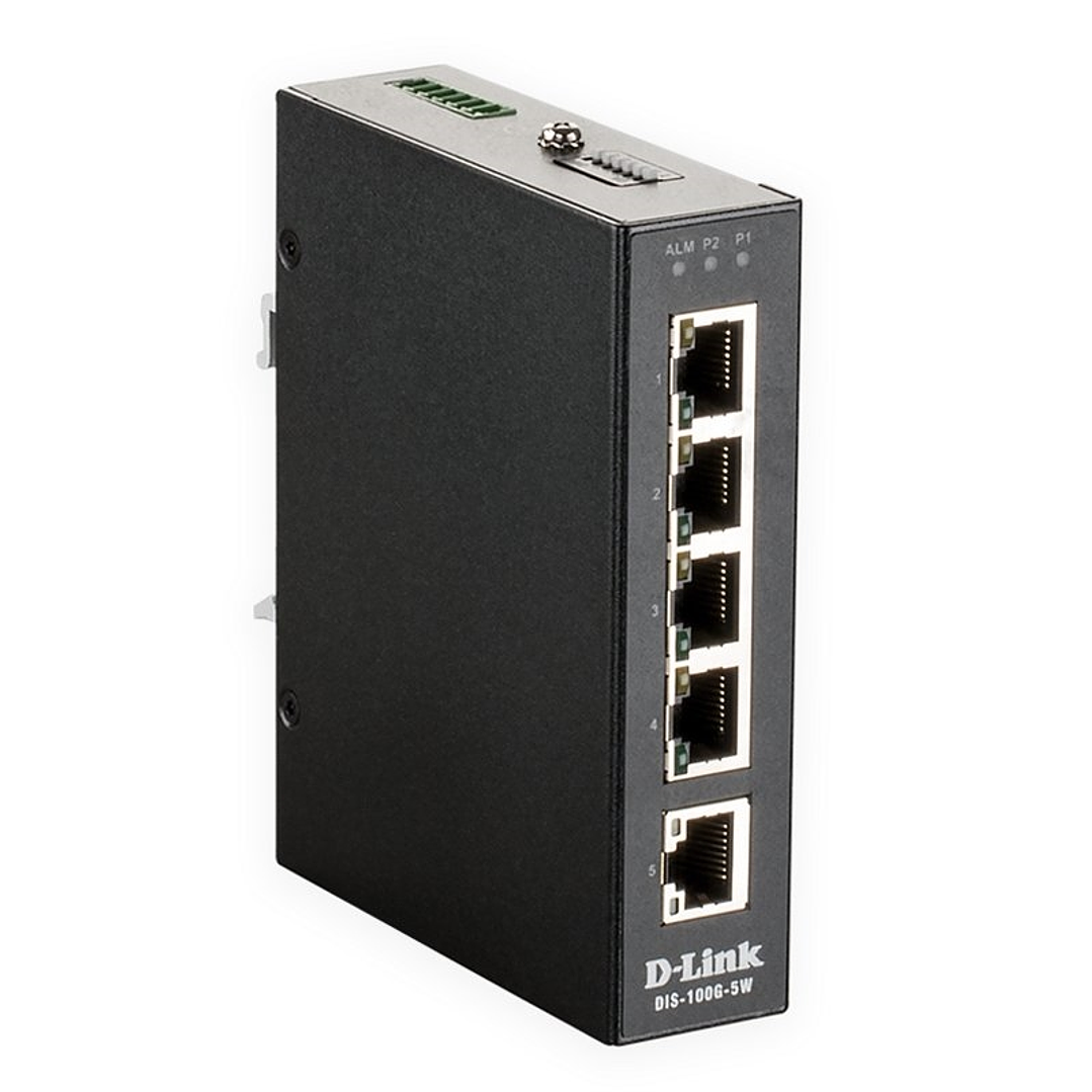 D-Link DIS-100G-5W Switch Industrial 5xGB 1