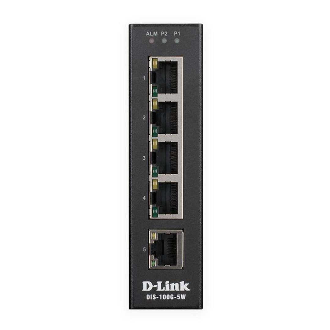 D-Link DIS-100G-5W Switch Industrial 5xGB 2