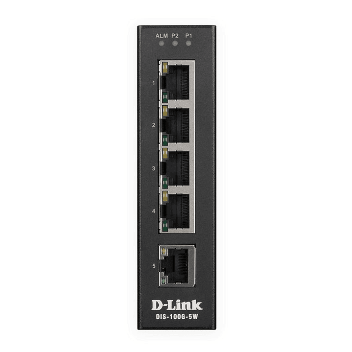 D-Link DIS-100G-5W Switch Industrial 5xGB 2
