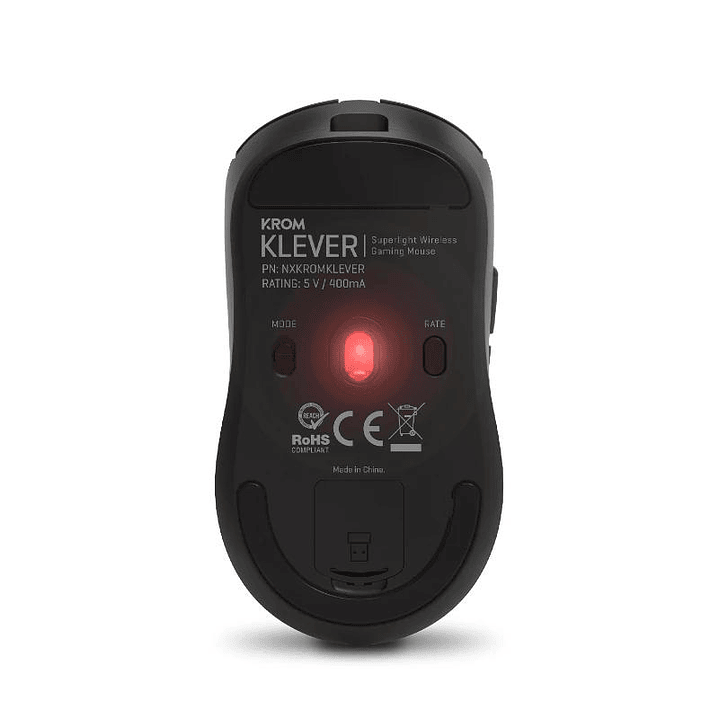 KROM KLEVER Raton gaming superligero wireless Ngro 4