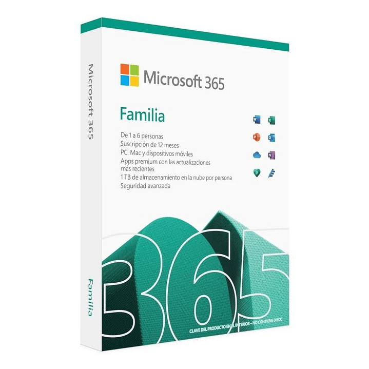 Microsoft 365 Familia Suscrip. anual  (6u 1