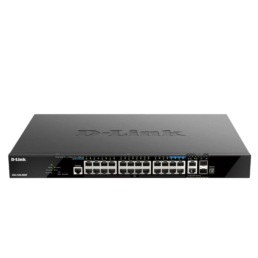 D-Link DGS-1520-28MP/E Switch 20xGbE PoE 2x10 SFP+ 1