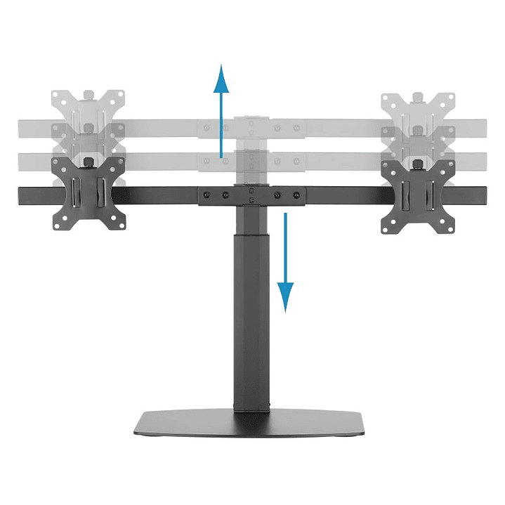 Tooq DB1727TN-B Soporte Monitor Mesa 2Brazos 17-27 2