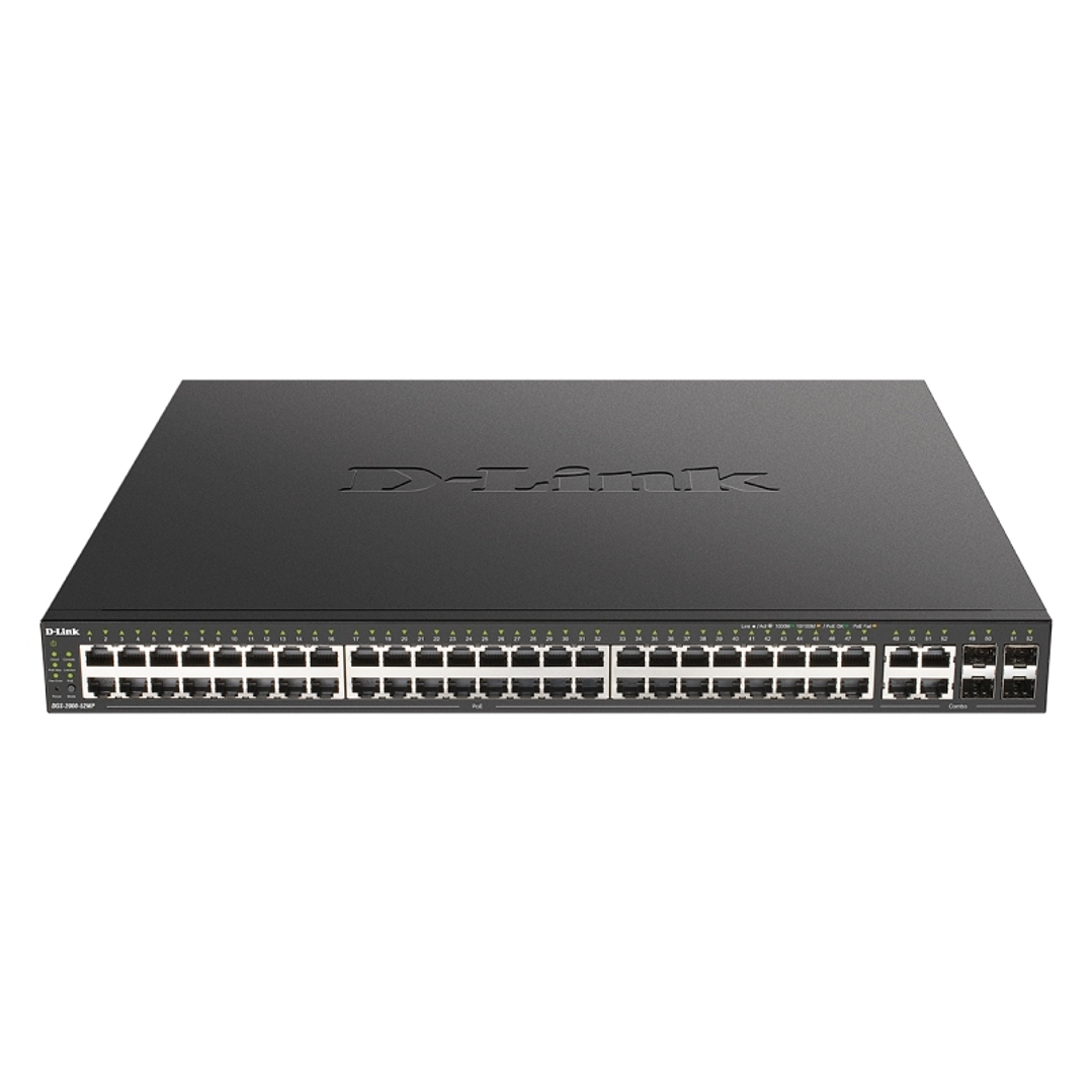 D-Link DGS-2000-52MP Switch L2 48xGB PoE 4xGbE/SFP 1