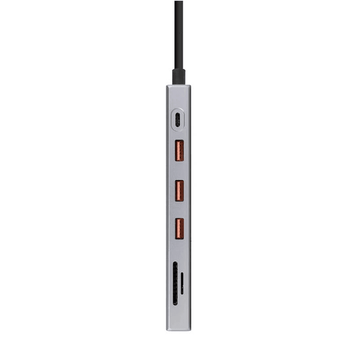 Nanocable Hub 12en1 USB-A/C+HDMI+DP+RJ45+TF+SD+AU 3