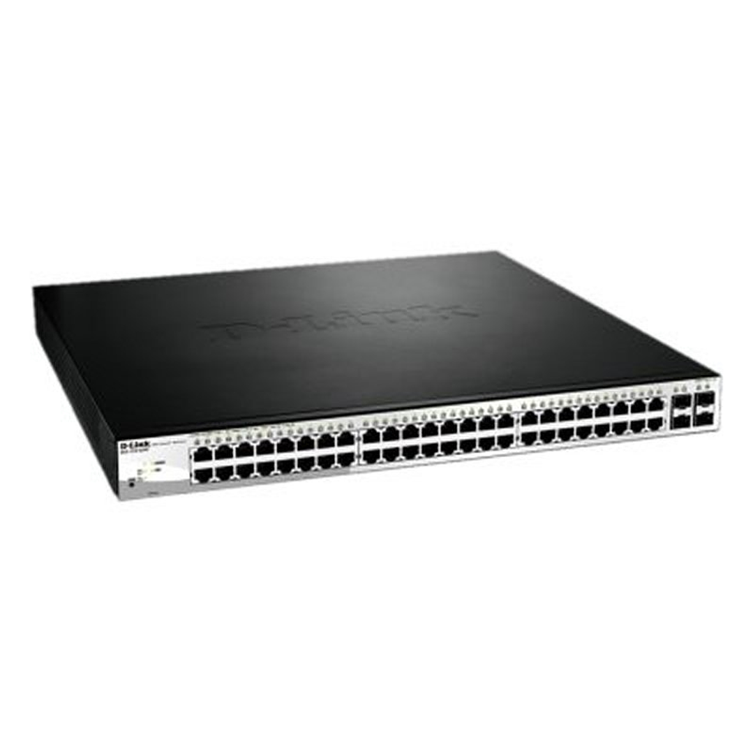 D-Link DGS-1210-52MP/E Switch 48xGb PoE 4xSFP Comb 1