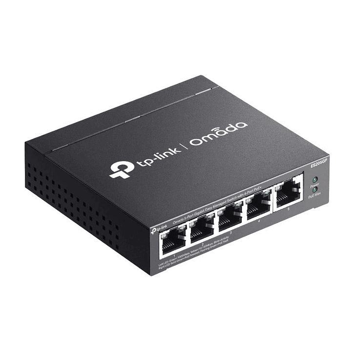 TP-Link ES205GP Switch 4xGb PoE+ 1xGb 65W Desktop 3