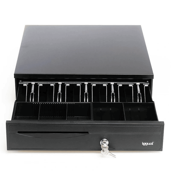 iggual Cajón Portamonedas IRON-30 42cm 5+5 negro 3