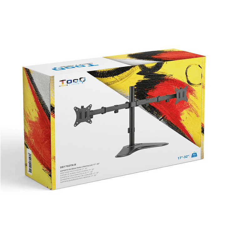 Tooq Soporte mesa DB1702TN-B 2 brazos 17-32