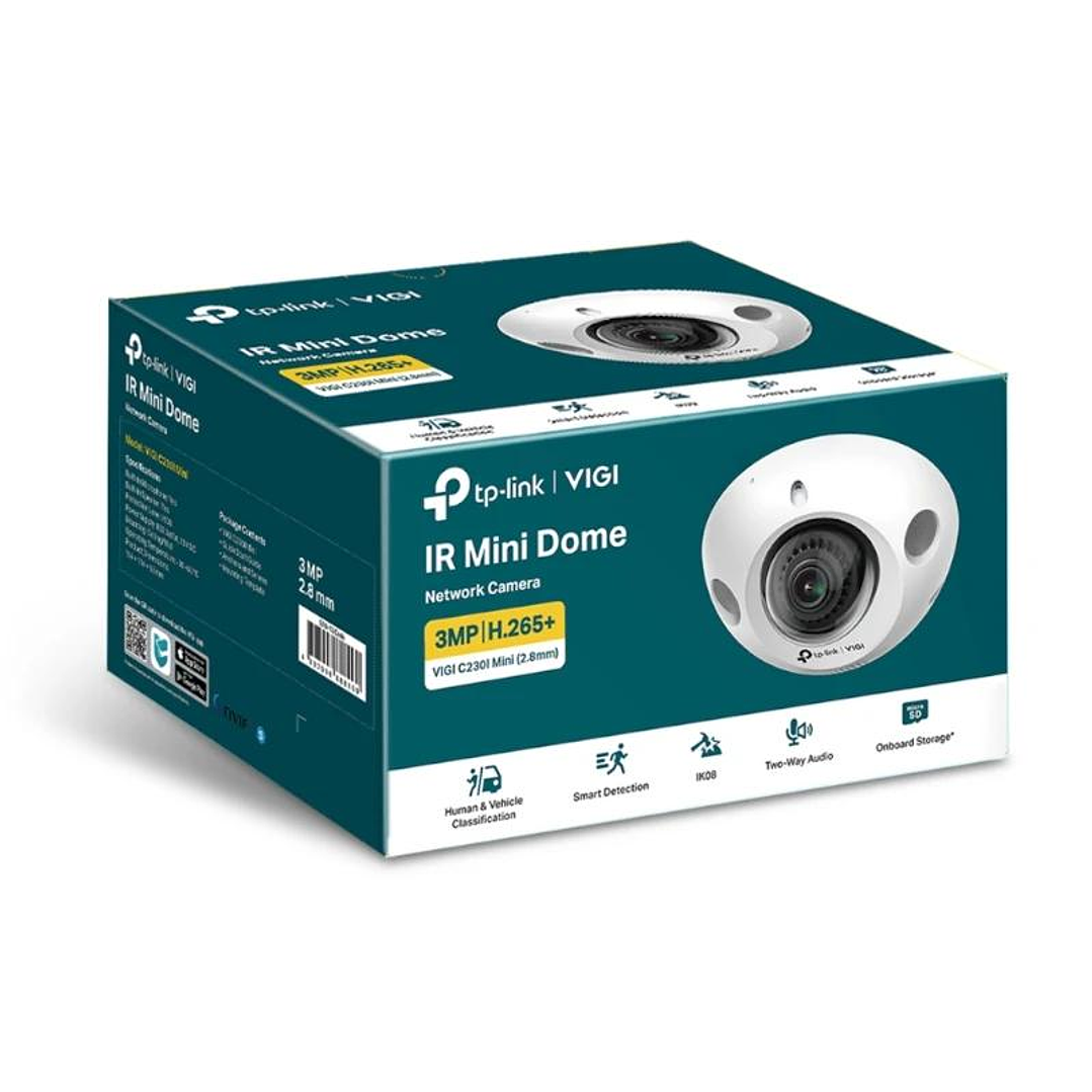 VIGI Cámara IP C230I Mini Dome 3MP Plástico IR 2.8 3