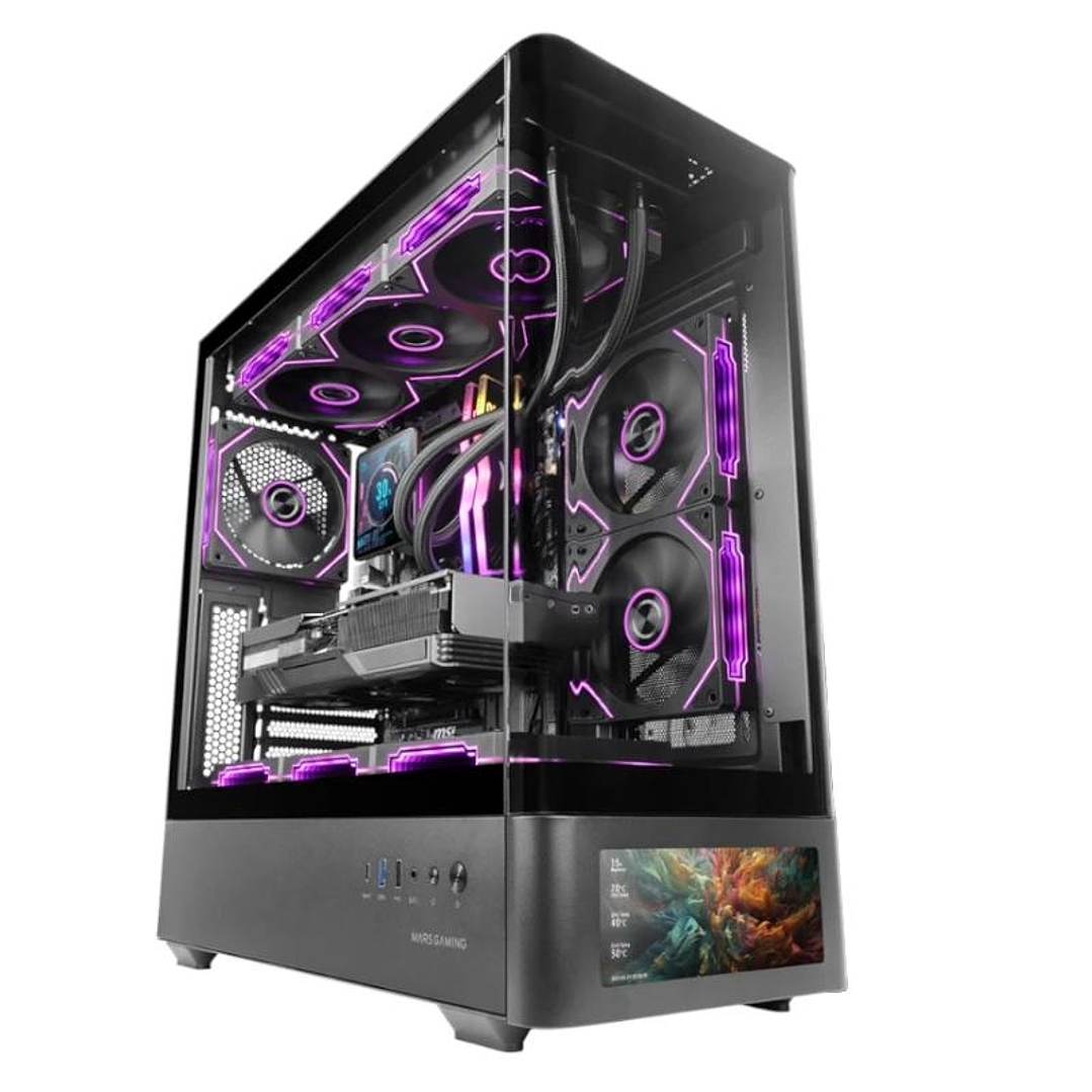 MARS GAMING Caja ATX Pantalla IPS 7,2