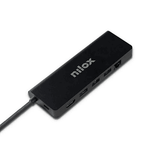 Nilox Docking Station UsbC 8 EN 1 Dual 4K 1000Mbps