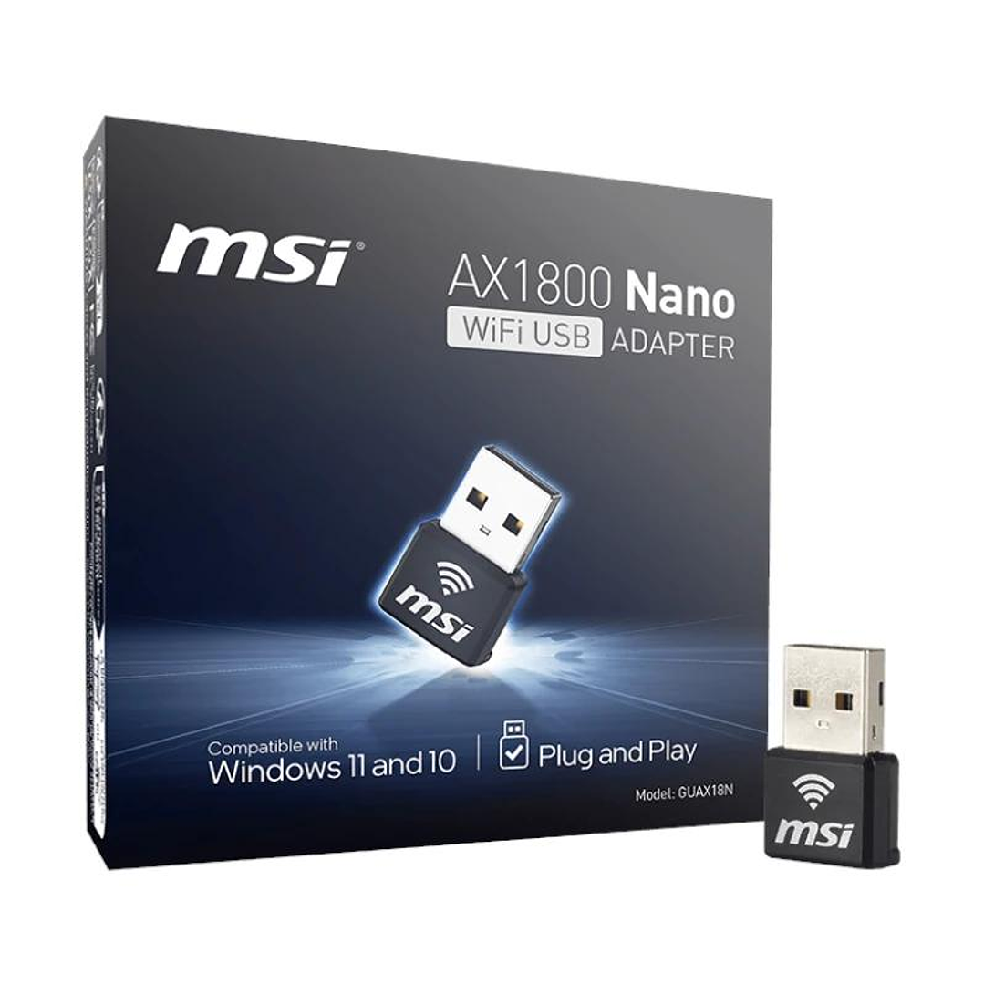 MSI GUAX18N AX1800 WiFi6 USB Nano Adapter 4