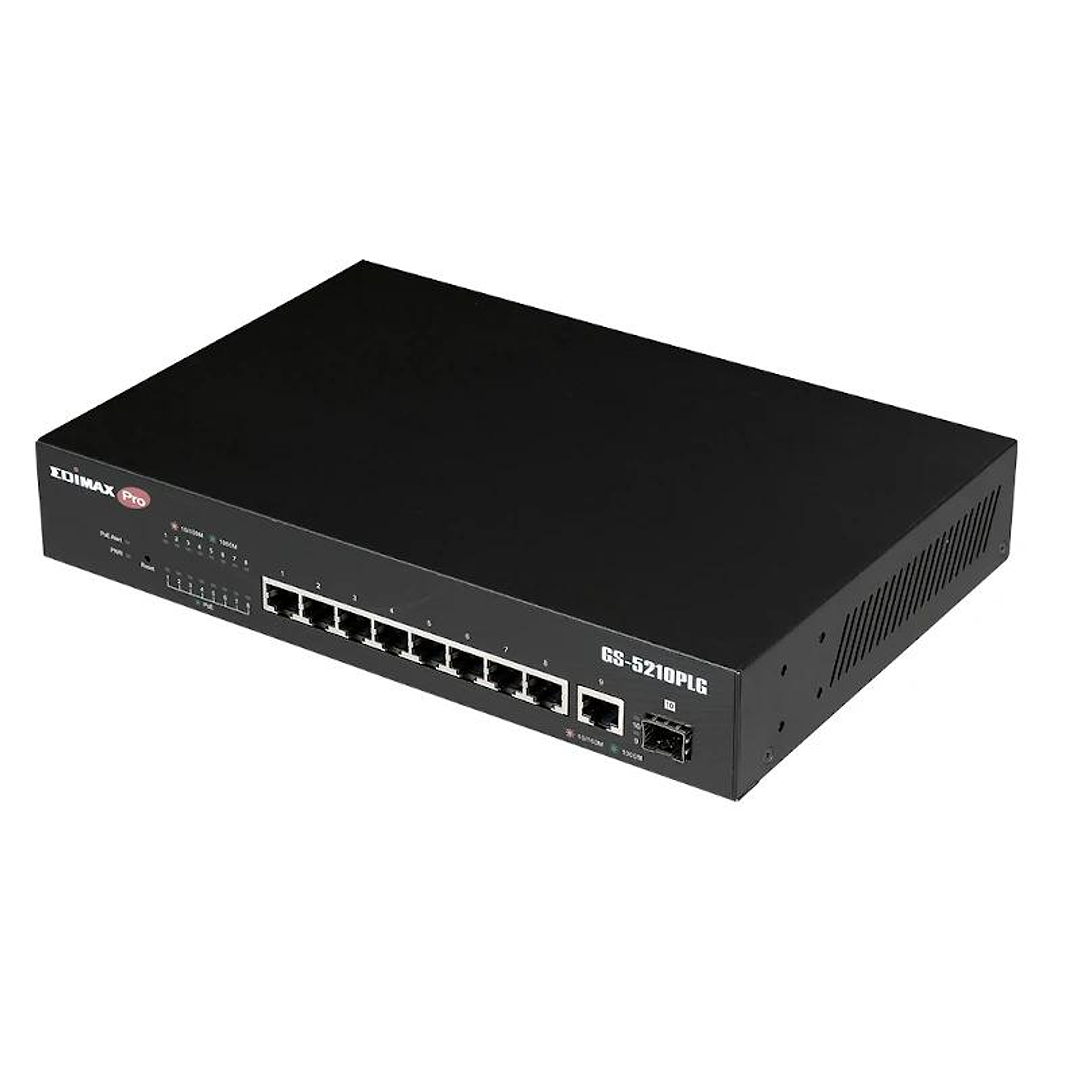 Edimax GS-5210PLG Switch 10xGbE LR PoE+ (1xSFP) 3