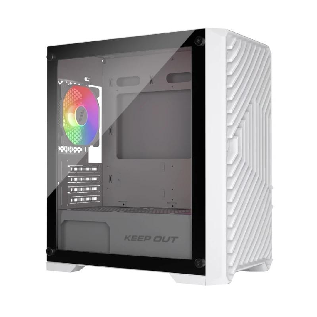 Keep Out Caja M-Atx XC-220W 4FANS Usb3.0 White 1