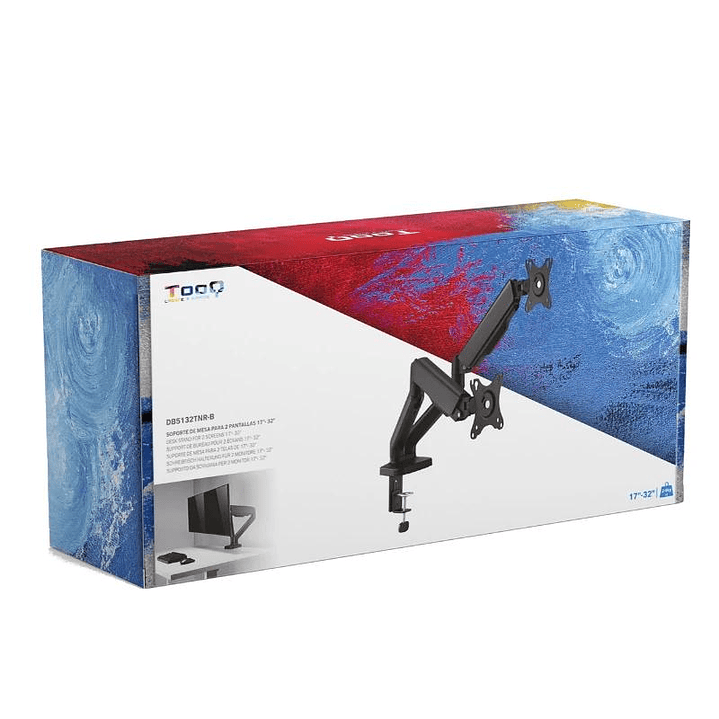 Tooq DB5132TNR-B Soporte mesa 2 brazos 17
