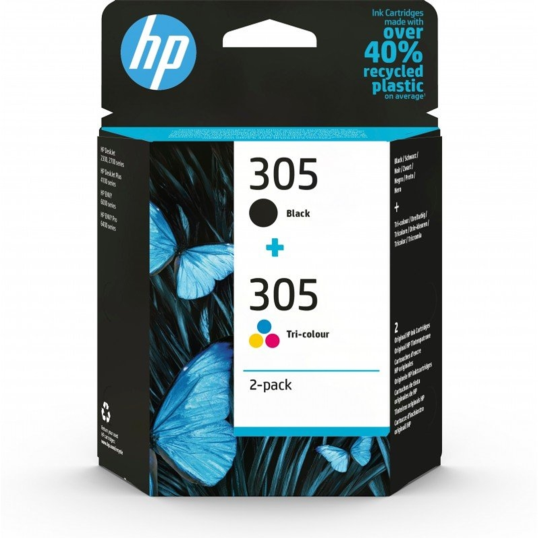 HP Cartucho Multipack 305 Negro+Color 1
