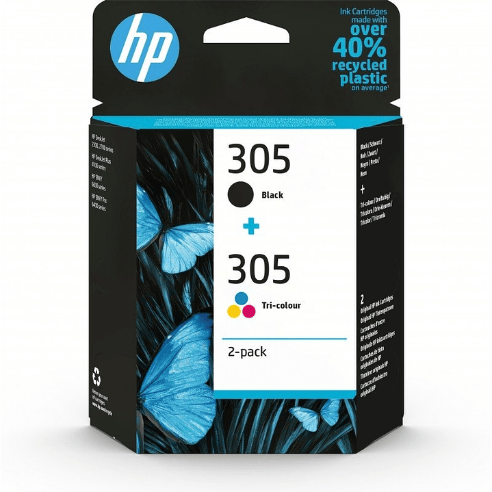 HP Cartucho Multipack 305 Negro+Color 1