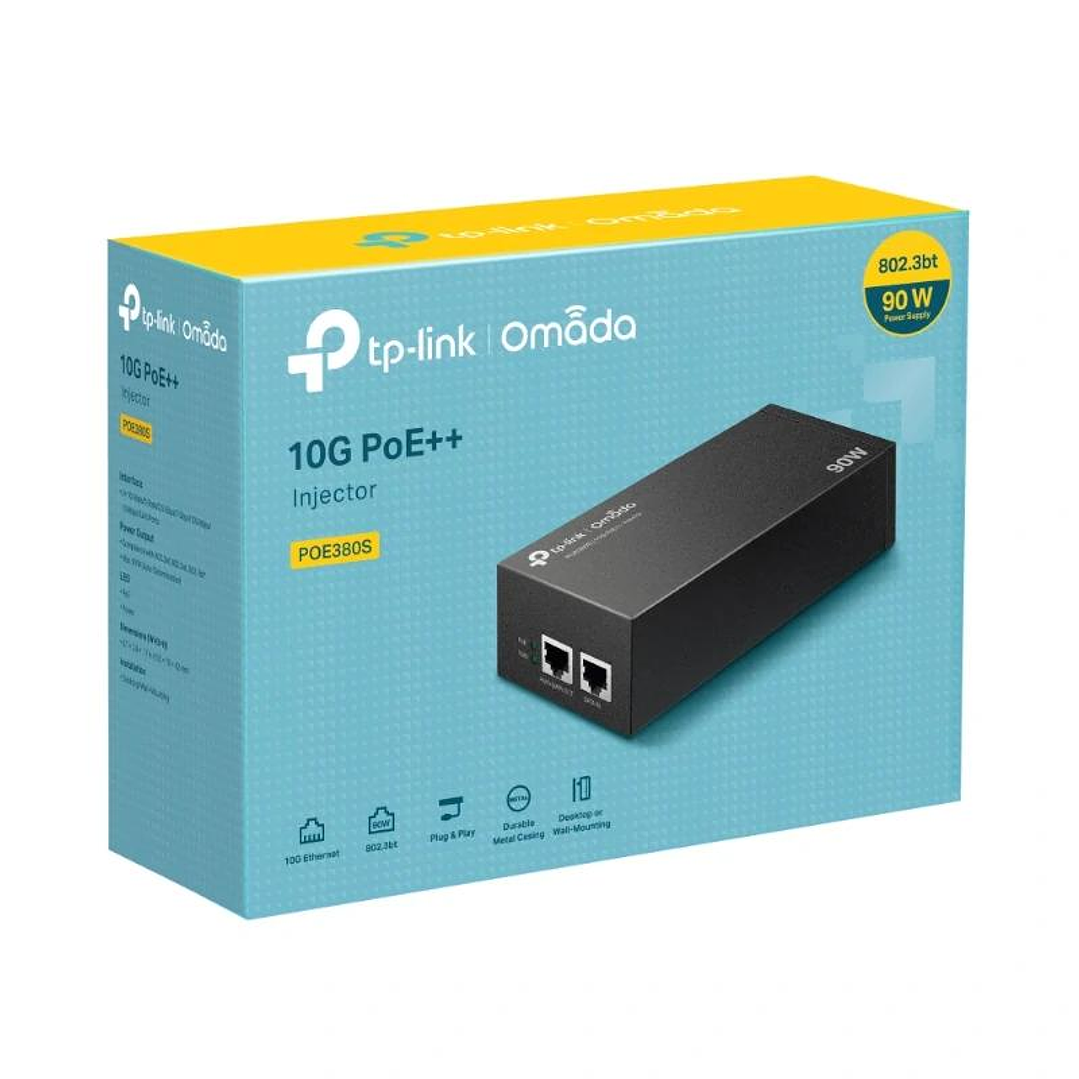 TP-Link POE380S Omada 10G PoE++ Inyector 90W 4