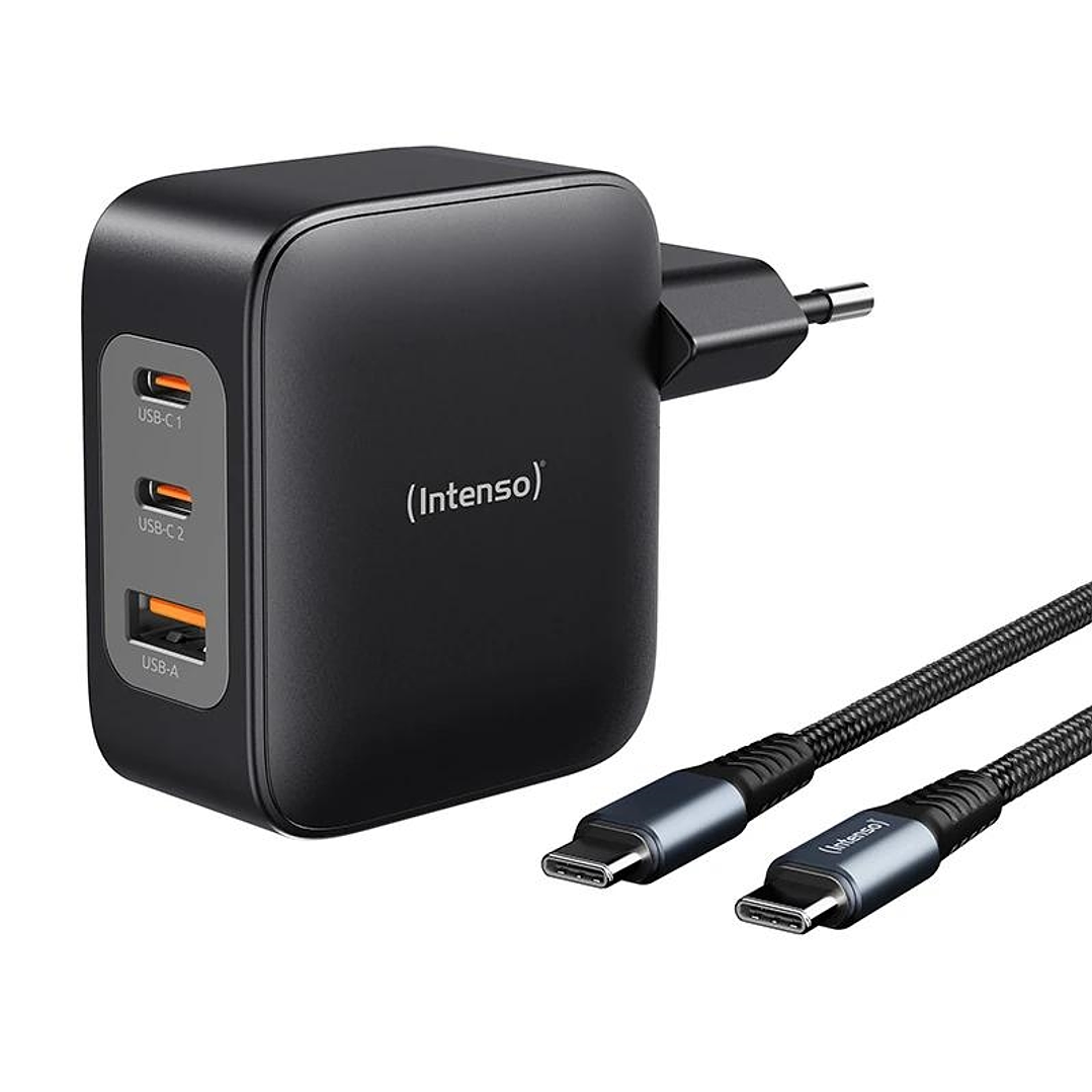 Intenso | KIT Cargador GaN W100ACC + Cable USB-C 1